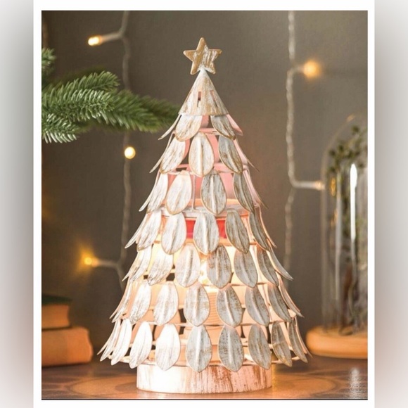 Scentsy Other - SCENTSY All Aglow Medium White Warmer Christmas Tree Decor Wax Warmer